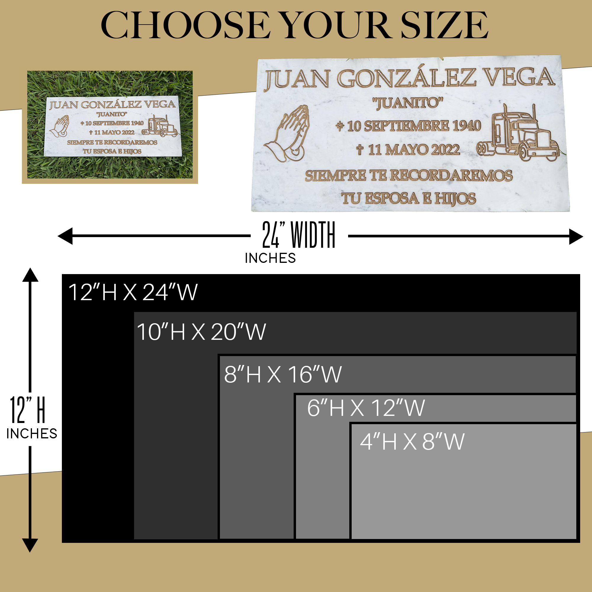 Guía de Tamaños Noelie Granite